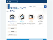 Tablet Screenshot of finpiemonte.it